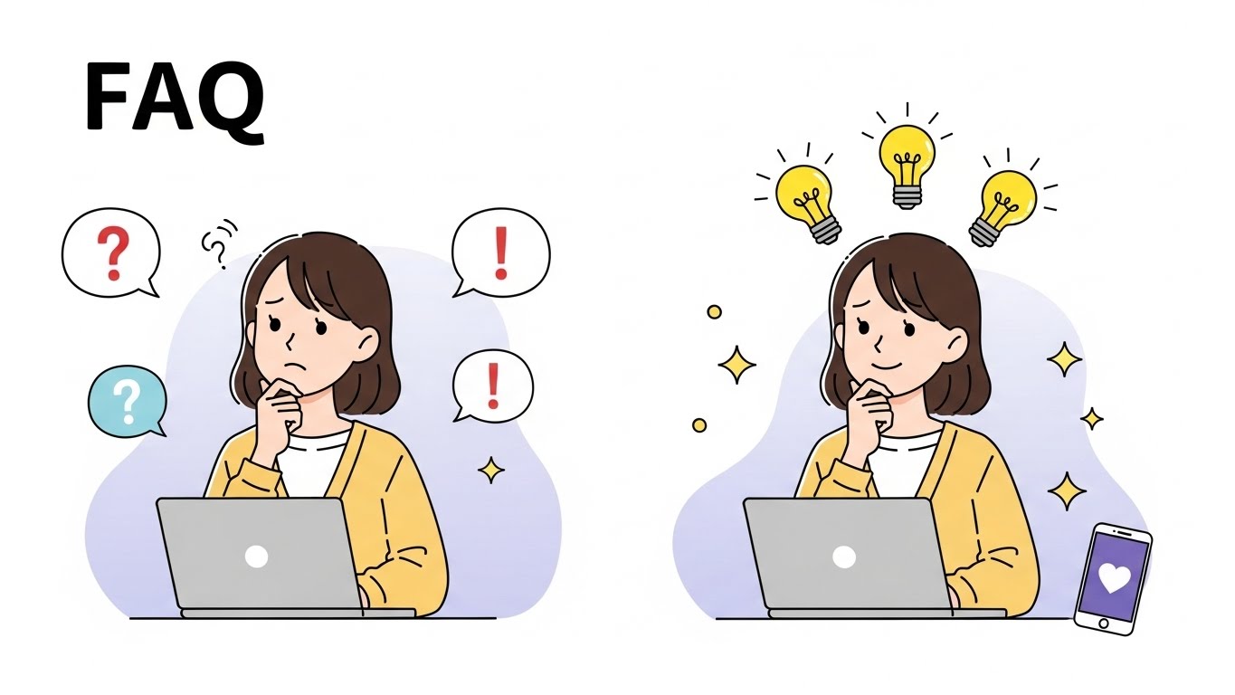 疑問を解決する女性